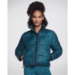 Skechers x Diane Von Furstenberg Animal Puffer Jacket Large NWT (B40130)